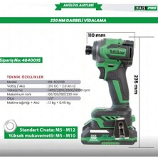 Hais Pro Akülü Vid. Darbeli 21V 2.0 Ah RB-SD2108 Haispro