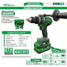 Hais Pro Akülü Vid.matk.darb. 21V 4A S30 RB-2111 Haispro