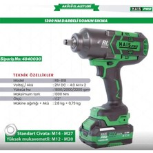 hais pro akülü som..darb.1300nm 21v 4.0ah rb-818 haispro