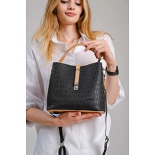 Just Polo Kadın Beyaz El ve Omuz Çantası Büyük Valiz Boy 6011MH