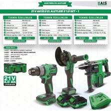 Hais Pro Akülü El Aletleri 21V 3 Lü  Rb-01 Haispro