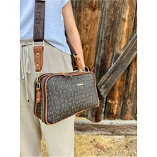 Just Polo Kadın Kahve Taba Orta Boy Şıklığı ve Konforu Buluşturan Omuz Çantası Shoulder Bag 342053MH