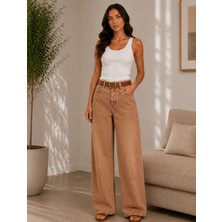 Cns Woman Karol Taba Renk Pantolon + Kemer