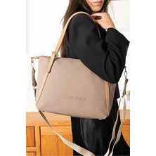Just Polo Kadın Büyük Boy Ayarlanabilir Askılı Lüks Shopper El & Omuz Çantası Shoulder Bag