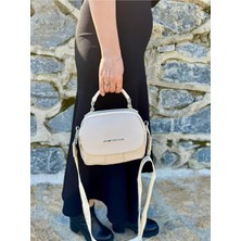 Just Polo Kadın Yeni Sezon Yumuşak Deri Şal Detaylı Ayarlanabilir Askılı Şık El ve Omuz Çantası Shopper
