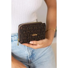 Just Polo Kadın 6 Kart 1 Kimlik Bölmeli Çıtçıt ve Furmuarlı Şık Cüzdan Shopper