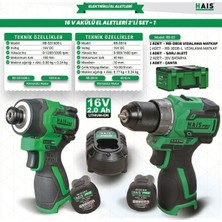 Hais Pro Akülü El Aletleri 16V 2 Li   Rb-03  Haispro