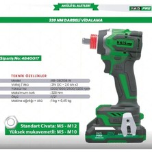 Hais Pro Akülü DARB.VID.320NM 21V 4.0AH RB-SD2108W Haispro