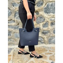 Just Polo Kadın Yeni Sezon Büyük Boy Yumuşak Deri 3 Bölmeli Lüks ve Şık El Çantası Shopper