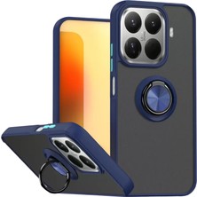 Trend Kapında Xiaomi Mi 15T Pro Montreal Yüzüklü Silikon Kapak - Lacivert