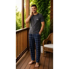 Tampap 7694 Erkek Penye Kısa Kollu Pijama Takımı