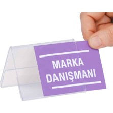 Arte Display A Tipi Yatay  Pleksi Föylük 8X5CM 100LÜ Paket