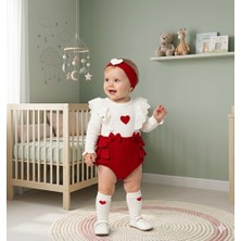 Mini Cayzen Baby Kız Bebek Lottie Çoraplı Bandanalı Romper Set