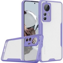 Trend Kapında Xiaomi Mi 12T Kılıf Platin Silikon - Lila