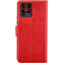 Trend Kapında Realme 8 Pro Kılıf Trend S Plus Kapaklı Kılıf - Kırmızı
