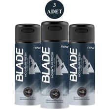 Herşey Trend 3 Adet Mountain Fresh Erkek Deodorant 150ML Leke Bırakmaz