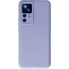 Trend Kapında Xiaomi Mi 12T Pro Kılıf Nano Içi Kadife Silikon - Lila