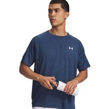 Under Armour Ua Tech Textured Ss Erkek Antrenman Tişörtü 1382796-498 Mavi