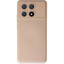 Trend Kapında Xiaomi Poco X6 Pro Kılıf Nano Içi Kadife Silikon - Pudra