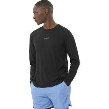 Salomon Shakeout Core Ls Tee Erkek Koşu Uzun Kollu Tişört LC2424400 Siyah