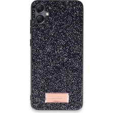 Trend Kapında Onegif Samsung Galaxy A05 Bright Simli Kapak - Siyah