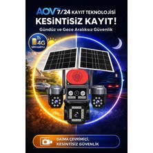 Venas Dört Kameralı Çift Solar Panelli 4g Güvenlik Kamerası
