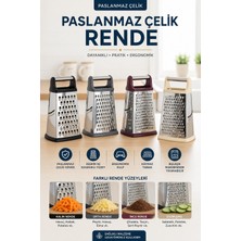 Jasper JPR-125 Çelik Dörtgen 9 Inç Rende Renkli