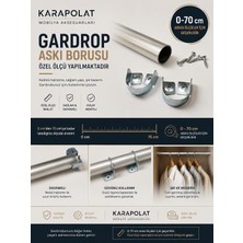 Karapolat Gardrop Askı Borusu Dolap Içi Askı Borusu ( Özel Ölçünüzü Mesajla Bildirin Lütfen ) 0-70CM Aralığı Için Geçerlidir.