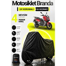 Motobros Motosiklet Brandası Motor Brandası Rks Reale Uyumlu Blackshield Siyah Su Geçirmez Uv Korumalı Motor Örtüsü