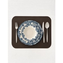 Youc 1 Adet Deri Amerikan Servis -Kolay Silinebilir Supla 35 x 43 cm Dikdörtgen
