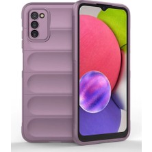Trend Kapında Samsung Galaxy A03S Kılıf Optimum Silikon - Mor