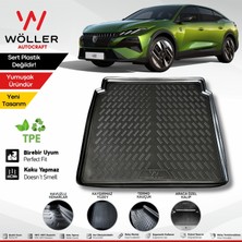Wöller Yeni Peugeot 408 Bagaj Havuzu Hybrid 2025 Sonrası Uyumlu 3D Ultraflex Esnek