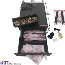 Saypos Buton ve Adaptör Hediyeli Mini Para Çekmecesi 24x33x10cm
