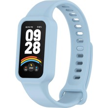 Microsonic Xiaomi Smart Band 9 Active Kordon Silicone Sport Band Mavi