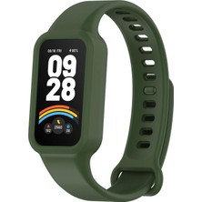 Microsonic Xiaomi Smart Band 9 Active Kordon Silicone Sport Band Koyu Yeşil