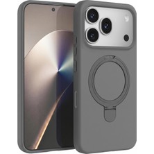 Microsonic Honor 600 Pro 5g Kılıf Aura Stant Magsafe Gri