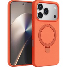 Microsonic Honor 600 Pro 5g Kılıf Aura Stant Magsafe Turuncu