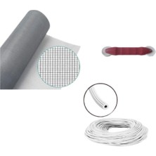 Netpen 3'lü Sineklik Seti 400X120 cm Tül, 20 Mt. Beyaz Conta, Fitil Çekme Aparatı
