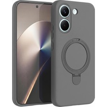 Microsonic Xiaomi Poco X8 Pro Kılıf Aura Stant Magsafe Gri