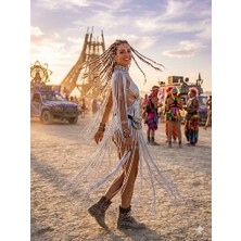 Akasha Design Custom Made Metalik Festival Kostümü