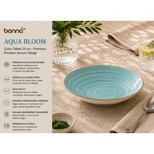 Aqua Bloom Çukur Tabak 23 cm 1000 cc