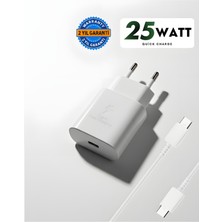 Surtech Samsung A05 A05S A15 A23 A24 A25 A55 M35 Uyumlu 25W Süper Hızlı Type C Şarj Aleti