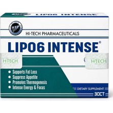 Hi-Tech Pharmaceuticals Lıpo6 Intense 30 Kapsül Takviye Edici Gıda LIPO6-INTENSE-30CT, One Size
