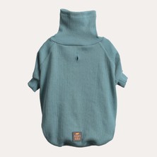 Asky&Erd Turtleneck Tshirt | Ocean Sage