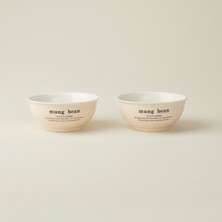 Acar Keyif 2'li Seramik Çorba ve Bowl Kasesi - Renkli - 14 cm