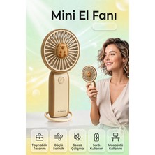 Saravita Mini El Fanı – Şarjlı Taşınabilir Masaüstü ve El Tipi Soğutucu Fan