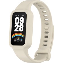 Microsonic Xiaomi Redmi Band 3 Kordon Silicone Sport Band Bej