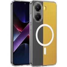 Microsonic Xiaomi Poco X7 Pro Kılıf Magsafe Clear Sararmaz Şeffaf