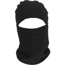 Eso Unisex Siyah Termal Polar Kar Maskesi - Rüzgara ve Soğuğa Dayanıklı