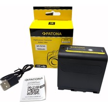 Patona NP-F970D 1390M 7800MAH Li-Ion Kamera Bataryası (Sony NP-F970 Uyumlu)
